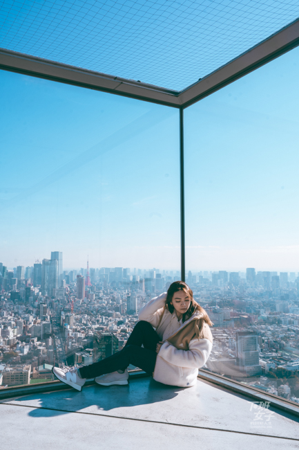 ▼往東的玻璃角落可以拍到東京鐵塔。